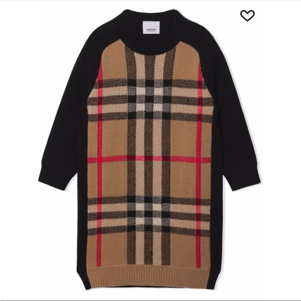 Burberry Dianne Sweater Dress- Vintage check/ Black